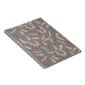 Snow Berries Spiral Notebook Journal in Warm Grey Notitieboek (Rechterzijde)