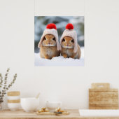 Snow Bunnies Poster (Keuken)