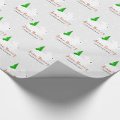 Snow Bunny-kerstinpakpapier Cadeaupapier (Hoek)