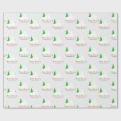 Snow Bunny-kerstinpakpapier Cadeaupapier (Vlak)