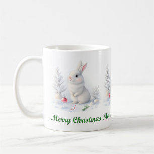 Snow Bunny Merry Christmas-Mok Koffiemok