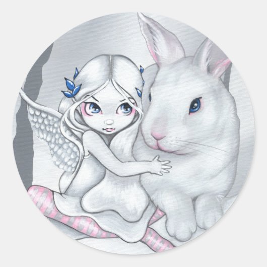 "Snow Bunny" Sticker (Voorkant)