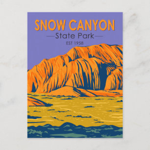 Snow Canyon State Park Utah  Briefkaart