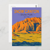 Snow Canyon State Park Utah  Briefkaart (Voorkant / Achterkant)