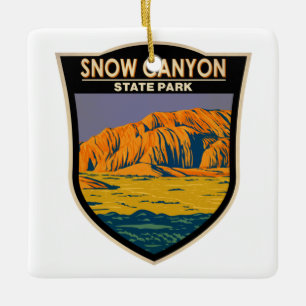 Snow Canyon State Park Utah Keramisch Ornament