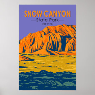 Snow Canyon State Park Utah  Poster