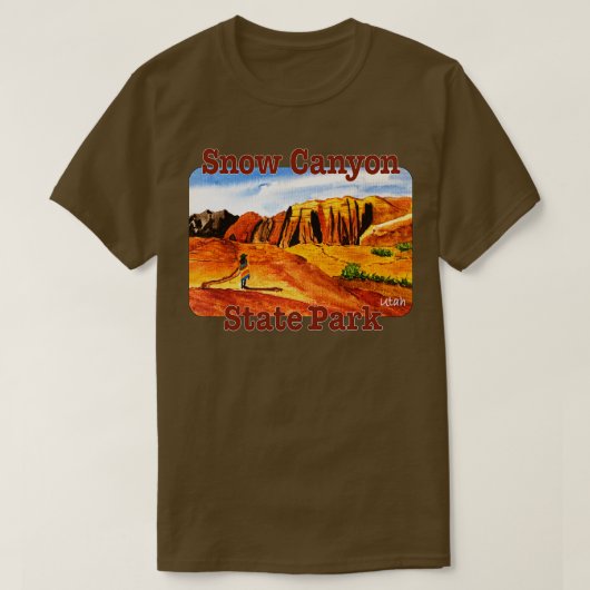 Snow Canyon State Park Utah T-shirt (Design voorkant)