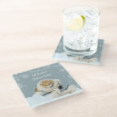 Snow Cat Glass Onderzetter (Schuin)