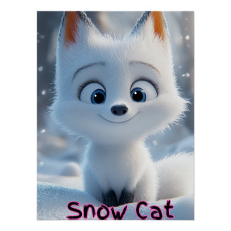 Snow Cat Poster Perfect Poster