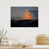 Snow Cloud over Newtown Poster (Keuken)