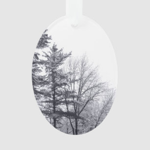 Snow-covered Bomen: Verticaal Ornament