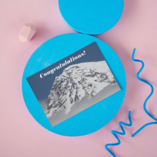 Snow Covered Mountaintop Foto gefeliciteerd Kaart