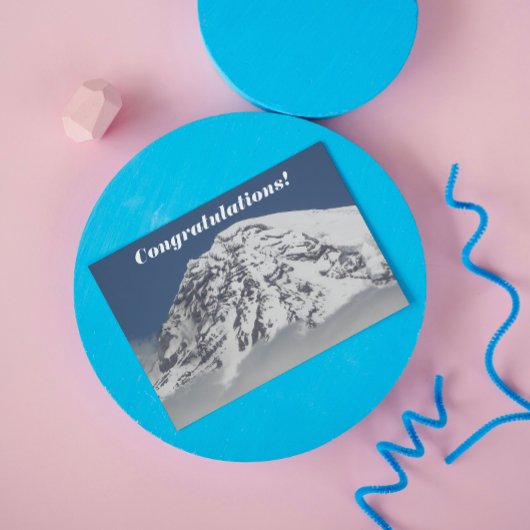 Snow Covered Mountaintop Foto gefeliciteerd Kaart