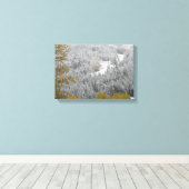 Snow Covered Trees in Whistler, B.C. Canvas Afdruk (Insitu (Houten vloer))