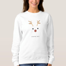 Snow Day herten sweatshirt