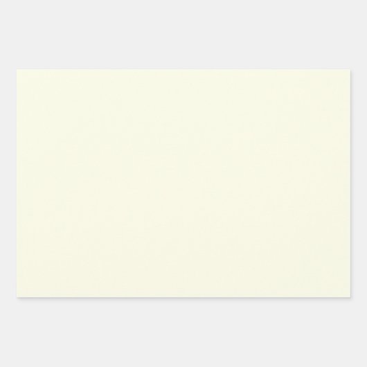 Snow Day Solid Holiday Cream Inpakpapier Vel (Voorkant)