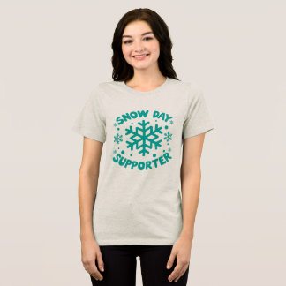 Snow Day Supporter T-shirt - Vier de besneeuwde wi