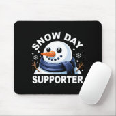Snow Day Suprter Fun Snowman Design For Winter Lov Muismat (Met muis)