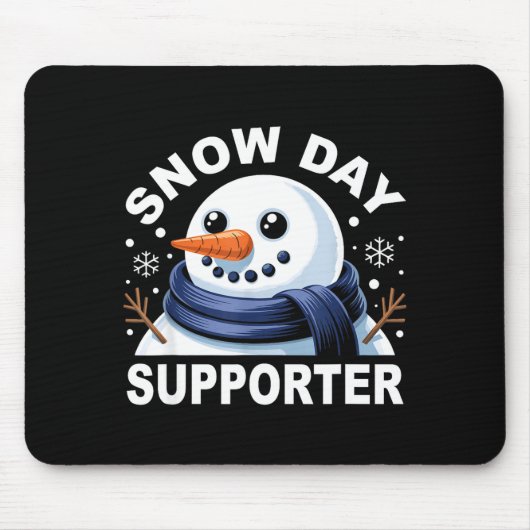 Snow Day Suprter Fun Snowman Design For Winter Lov Muismat (Voorkant)