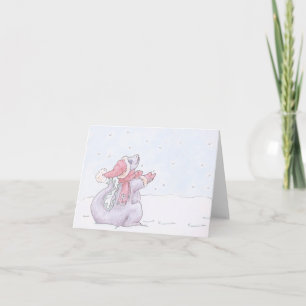 "Snow Dragon" begroeting en notitiekaarten