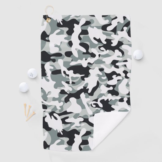 Snow Dust Camouflage Golfhanddoek (Insitu)