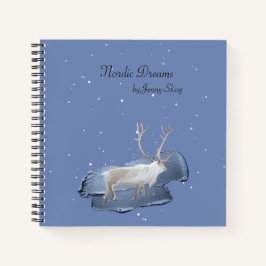 Snow Elk Dusty Blue Notitieboek