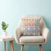 Snow Elk Schattige Kawaii Pattern Kussen (Stoel)