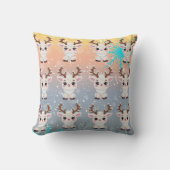 Snow Elk Schattige Kawaii Pattern Kussen (Voorkant)