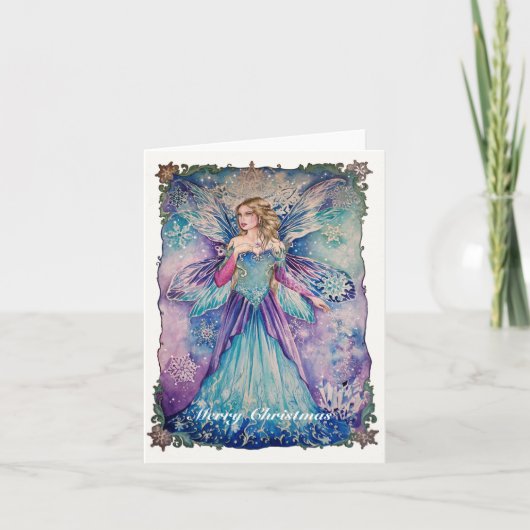 Snow fairy Christmas card Kaart (Voorkant)