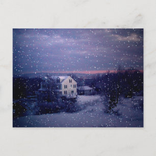 Snow Falling on Manchester Briefkaart