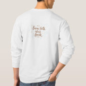 “Snow Falls, Ideas Spark — Vibrant Futuristic Grap T-shirt (Achterkant)