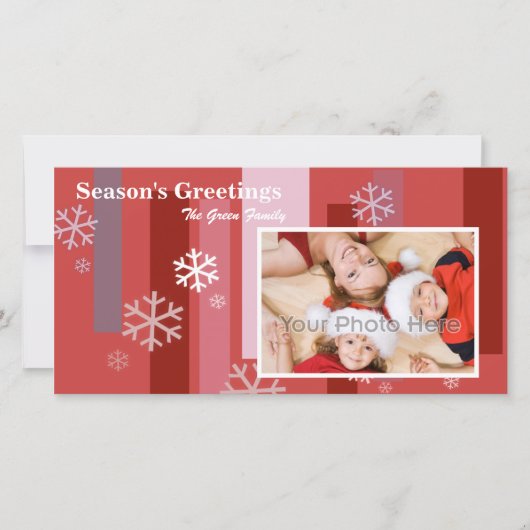 Snow Flake Kerstkaart (Voorkant)