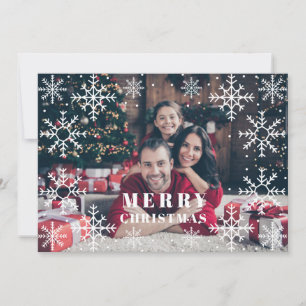 Snow Flakes Lijst Kerstkaart