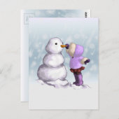 Snow Friend Briefkaart (Voorkant / Achterkant)