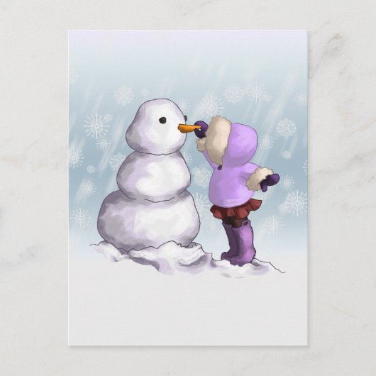 Snow Friend Briefkaart (Voorkant)