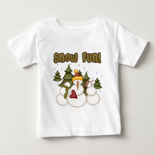 Snow Fun Deux T-shirts et cadeaux (Devant)