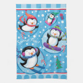 Snow Fun Penguins Kitchen Towel Theedoek (Verticaal)