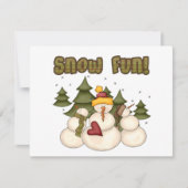 Snow Fun Twee T-shirts en cadeaus (Voorkant)