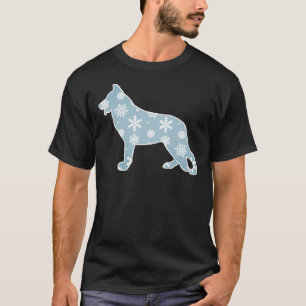 Snow German Shepherd T-shirt
