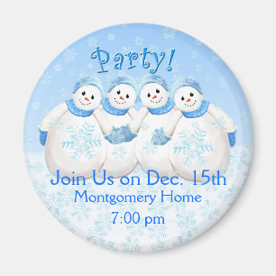 Snow Girls-kerstfeest Magneet