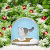 Snow Globe - Cat Looking Up (Noël)