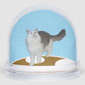 Snow Globe - Cat Looking Up Sneeuwbol (Voorkant)