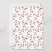 Snow Globe Christmas Party Berry Sprigs Invitation (Dos)