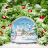 Snow globe happy holidays personalize (Noël)