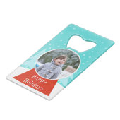 Snow Globe Holiday Photo Botter Opener (Devant Angle)