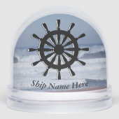 Snow Globe - Nautical Scene with Text Sneeuwbol (Voorkant)