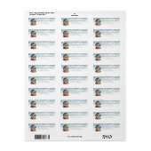 Snow Globe Return Address Labels (Full Sheet)
