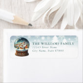 Snow Globe Return Address Labels (Insitu)