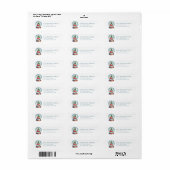 Snow Globe Return Address Labels (Full Sheet)