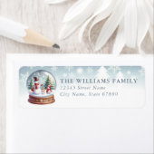 Snow Globe Return Address Labels (Insitu)